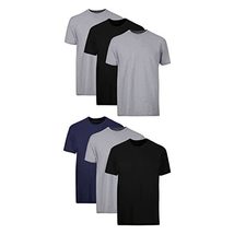 Hanes Mens Cotton, Moisture-wicking Crew Tee Undershirts, Multi-packs, W... - $20.02+