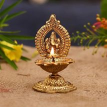 Collectible India Ganesha Diya Oil Lamp - Gift Home Temple Articles Decoration G - £22.81 GBP