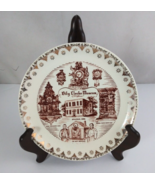 Vintage Bily Clocks Museum Spillville Iowa Gold Trim 7.25&quot; Decorative Plate - €11,91 EUR