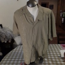 Cherokee 2XL Tan Button Down Shirt, Classic Workwear Shirt, Men&#39;s Casual Shirt - £7.89 GBP