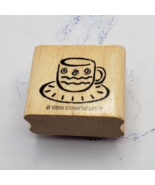 Stampin Up Coffee Espresso Cup Wood Mounted Rubber Stamp - $5.93