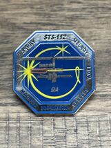 Vintage NASA Space Shuttle Atlantis STS-112 Mission Lapel Pin Pinback KG - $9.89