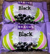 Brach&#39;s ~ Black Jelly Bird Beans Easter 2-Bags 14.5 oz. Each ~ Expires 9... - $23.78