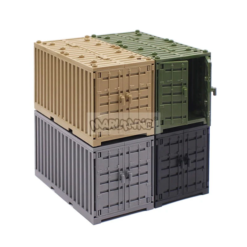 Marumine MOC Military Container Weapon Boxes Bricks Accessories B Scene WW2 Buil - $25.00