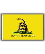 Don't Tread On Me Yellow Memorable flag 90x150cm 3x5ft Outdoor - $18.99