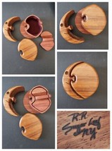 VTG Richard Rothbard Wood Crescent Moon 4 pc Puzzle Box Boxology Sugar L... - $126.69