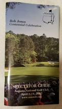 2002 Masters Tournament Spectators Guide Bob Jones Centennial Celebration - $221.58 MXN