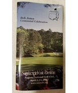 2002 Masters Tournament Spectators Guide Bob Jones Centennial Celebration - €10,03 EUR