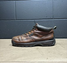 Timberland Trek Travel Brown Leather Hiking Boots Men’s Sz 10 M - $39.96