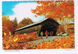 New Brunswick Postcard Hartland Covered Bridge Autumn - £1.64 GBP