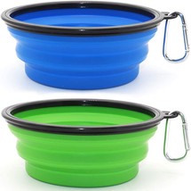 Collapsible Bowls, 2 Pack Water Bowls for Cats Dogs, Pet for - £17.02 GBP