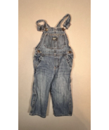 OshKosh B&#39;gosh Carpenter Bib Overalls Kids Boy Girl Toddler 2T Cotton Bl... - $9.70