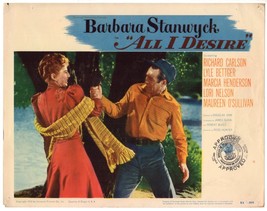 *Douglas Sirk&#39;s ALL I DESIRE (1953) Barbara Stanwyck Struggles With Lyle Bettger - £39.96 GBP