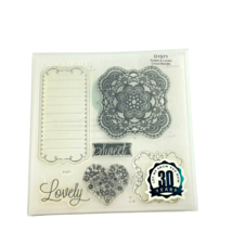 Close To My Heart Sweet Lovely D1571 My Acrylix Stamps Cricut Bundle - $19.84