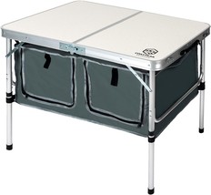 White, 36 Inch X 24 Inch X 28 Inch Coastrail Outdoor Folding Camping Table With - £71.37 GBP