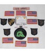 MIXED LOT OF 17 ~ ARMY / SERVICE PATCHES / RIBBON BAR &amp; US MILITARY ACAD... - $15.79