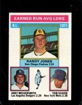 1976 Topps #201 Randy JONES/ANDY MESSERSMITH/TOM Seaver Exmt Nl Era Lea *X107472 - £1.34 GBP