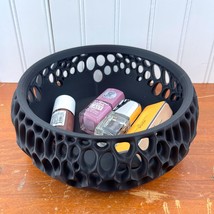 3D Printed &quot;Virus&quot; Catch-All Bowl, Modern Decorative Bowl, Unique Hole Design - $16.45