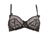 L&#39;AGENT BY AGENT PROVOCATEUR Womens Bra Non Padded Lace Black Size 32B - $29.09