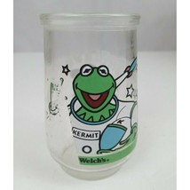 Vintage 1998 Jim Hensen Welch&#39;s Glass Muppets In Space #1 Kermit in Command - $3.95