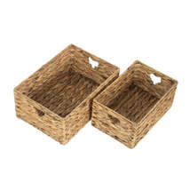 Shallow Water Hyacinth Storage Basket - £19.18 GBP+