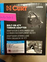 CURT 45006 Bolt-On ATV Tongue Adapter with 2" Receiver - $24.99