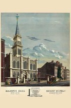 Symbols - Masonic Hall - Philadelphia by Tholey - Art Print - £17.57 GBP+