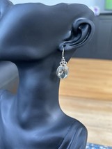 925 silver drop earrings with green amethyst - $334.49 MXN