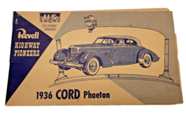 Instruction Book 1954 Revell Car Model for Highway Pioneers 1936 Cord Ph... - $13.89