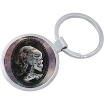 Skull Cameo Keychain - Includes 1.25 Inch Loop for Keys or Backpack - £8.46 GBP