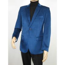 Men's Velvet Sports Coat Grammy Amy Award By BASSIRI , LEONARDI J1042 Royal Blue image 6