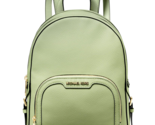 New Michael Kors Jaycee Medium Zip Pocket Backpack Leather Light Sage - $113.91