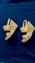 Adrienne Vittadini Cork Wedge Platform Sandals Shoes - £12.56 GBP