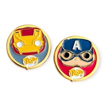 Civil War Marvel Disney Funko POP! Pins: Iron Man and Captain America  - £31.19 GBP