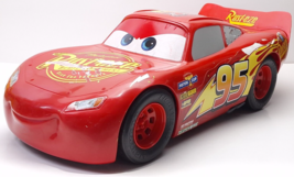 Disney Pixar Cars Large 21” Lightning McQueen Rusteze Race Car Toy Matte... - $37.49 CAD