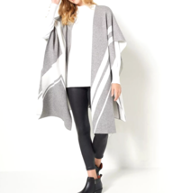 Attitudes Renee Reversible Colorblock Sweater- White / Platinum, PLUS ON... - £29.59 GBP