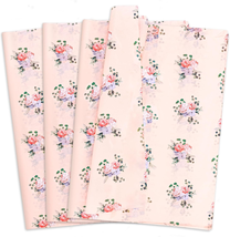 60 Sheets Pink Rose Floral Tissue Paper Bulk,14 X 20 Inch,Rose Floral Ti... - £11.55 GBP