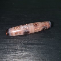 RUSTED Old Himalayan Indo Tibetan 9 Eyes Agate DZI Bead Unique pattern - £101.04 GBP