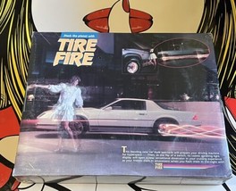 Vintage 80&#39;s 1989 TIRE FIRE 2 Wheel Set Illuminating Car/Truck Wheel Lights NEW) - £98.48 GBP