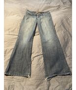 KUT from the Kloth Flare Jeans Size 8 Medium Wash Distressed Hem Trendy ... - €14,21 EUR