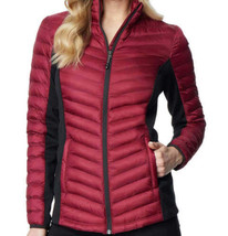 32 Degrees Womens Mixed Media Jacket Size X-Large Color Maroon - £109.83 GBP