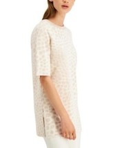 $70 Alfani Printed Crewneck Sweater Beige Size XL - $31.68