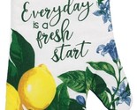 Printed Kitchen Jumbo Oven Mitt (7&quot;x13&quot;) LEMONS, EVERYTDAY IS A FRESH ST... - £6.25 GBP