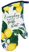 Printed Kitchen Jumbo Oven Mitt (7&quot;x13&quot;) LEMONS, EVERYTDAY IS A FRESH ST... - £6.23 GBP