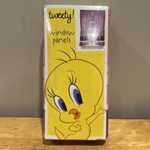 Tweety Bird Curtains Panels Warner Brothers Purple Pink Yellow 82x63” - $29.69