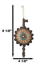 Native American Indian Calumet Peace Dreamcatcher Feathers Wall Ornament... - $23.99