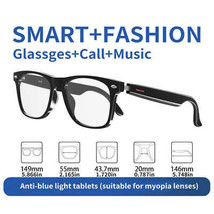 Bluetooth Smart Glasses Music Calls  AntiBlue Light Fashion - $1,389.47 MXN