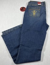 KIKIT Maurice Sasson Jeans Women&#39;s Sz 10 Stretch Boot Cut Denim Blue Embroidered - £13.33 GBP