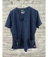 Carhartt C12110 Women’s Force Flex Blue Scrub Top Medium M Modern Fit - $34.05 CAD
