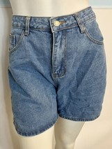 Shein Stonewashed Denim Shorts Size L - £11.92 GBP